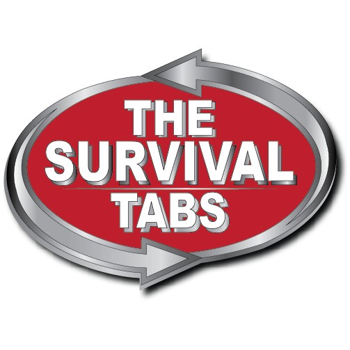The survival tabs logo on a white background.