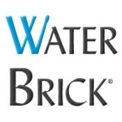 Water brick logo on a white background.
