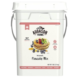 Augason Farms Buttermilk Pancake Mix 17lb 4 Gallon Pail - 167 Servings - (SHIPS IN 1-2 WEEKS)