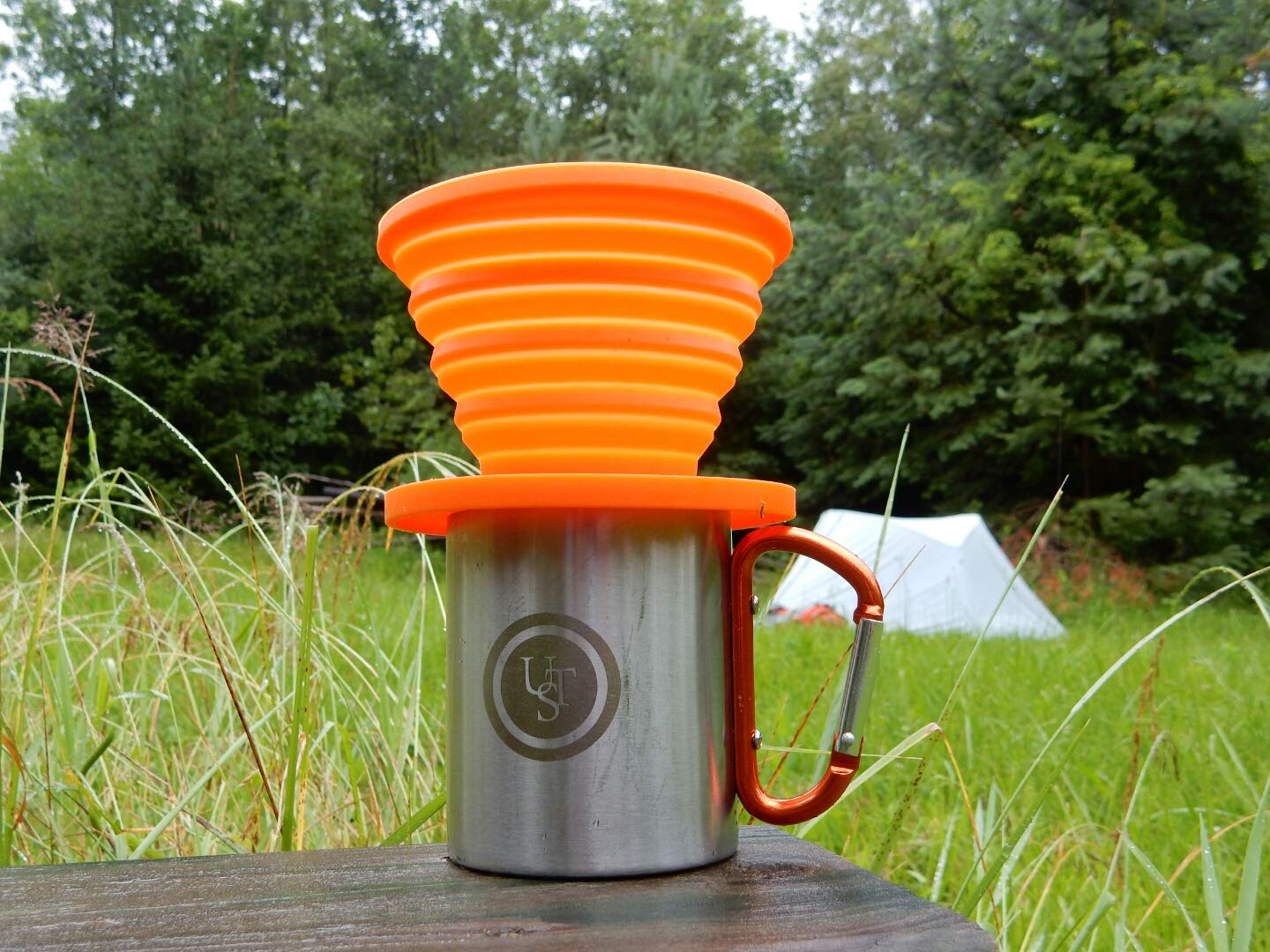 2-Pack Ultimate Survival Technologies FlexWare Coffee Drip Orange Collapsible 