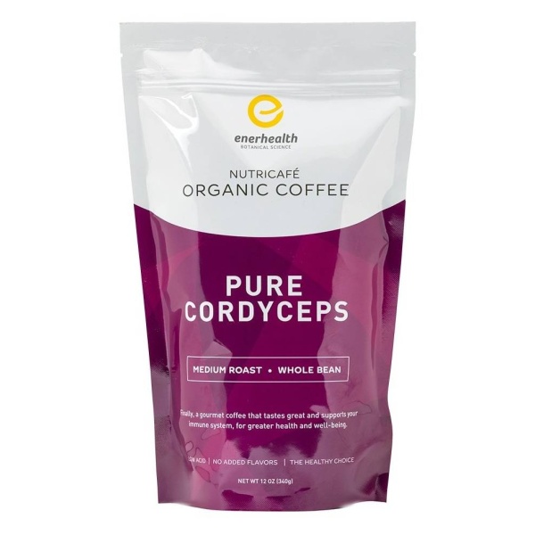 Organic coffee with pure cordyceps.