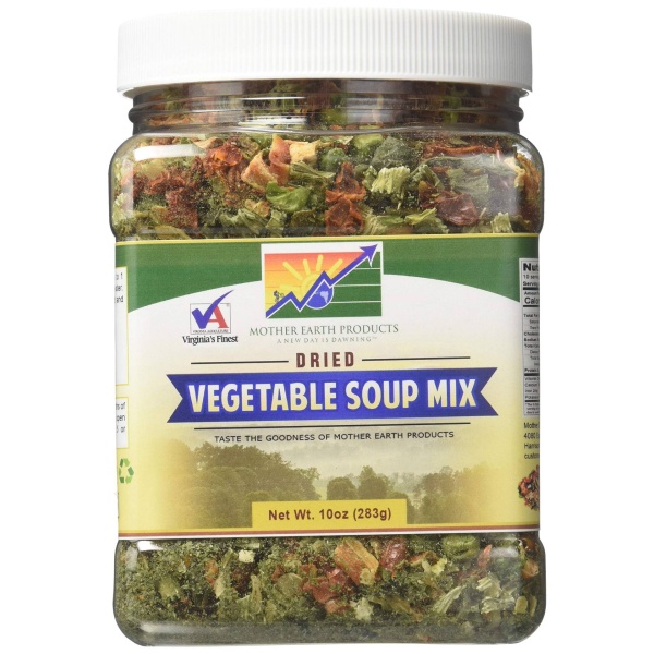 Mother Earth Products Dried Vegetable Soup Mix, 10oz (283g) - Original Version.