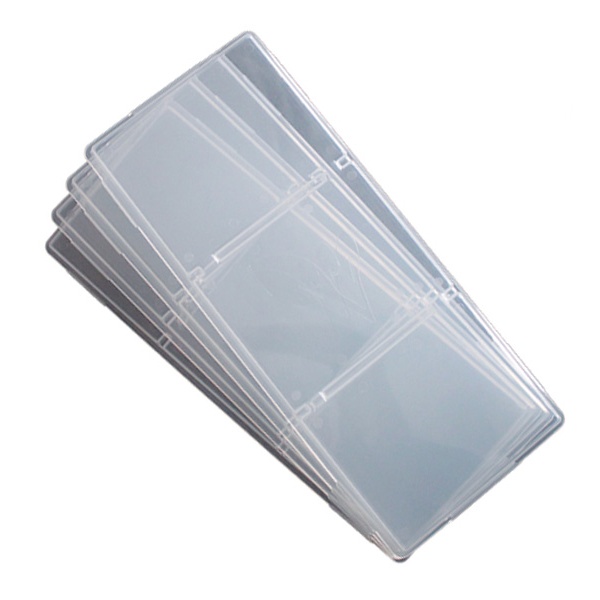 A set of clear plastic dividers used as Harvest Right Home Freeze Dryer Tray Lids, placed on a white background.