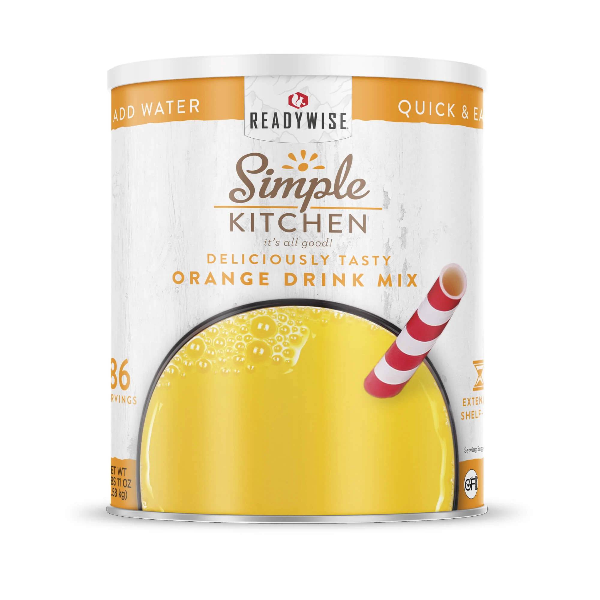 Simple Kitchen Orange Drink Mix - #10 Can - 86 Servings.