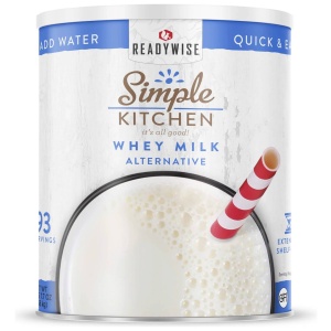 Simple kitchen white milk can.