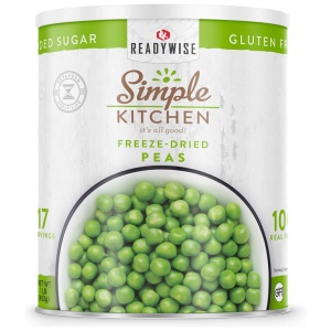 Simple Kitchen frozen peas #10 can.