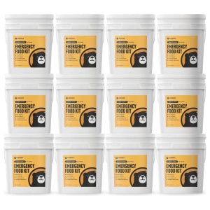 Premium emergency food supply pail with 4800 total servings and over 2000 calories per day, shipped in 2-6 weeks.
