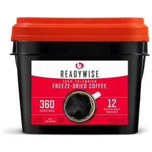 ReadyWise Freeze-Dried Coffee Pail - 360 Servings - Ships in 1-2 weeks.