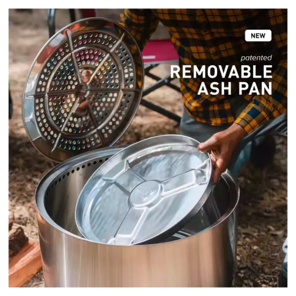 An ash pan with portable and removable ash pan.