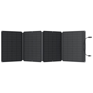 EcoFlow 110W Monocrystalline Portable Solar Panel on a white background.