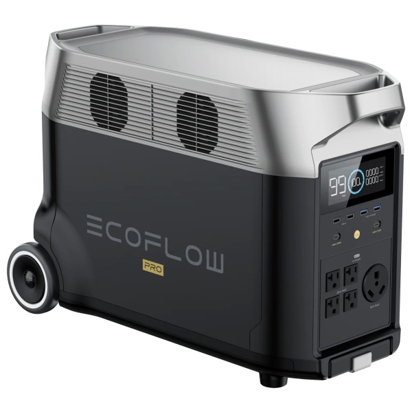 The EcoFlow DELTA Pro portable generator is displayed on a plain white background.