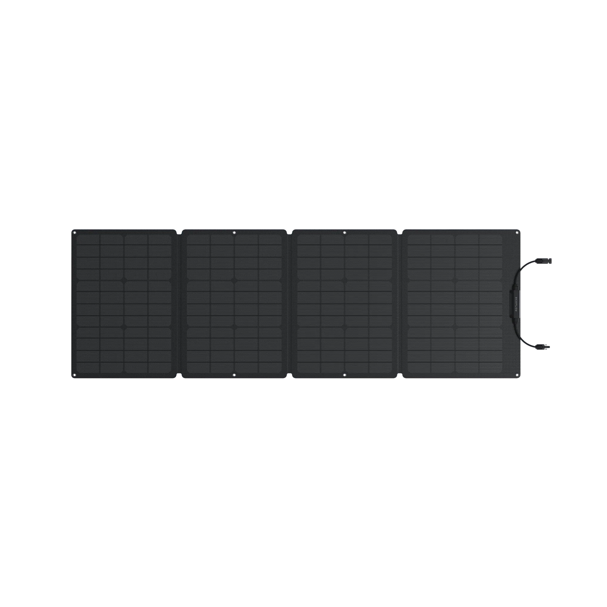A black portable solar panel.