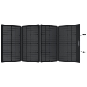 A fold out EcoFlow 160W Portable Solar Panel on a white background.