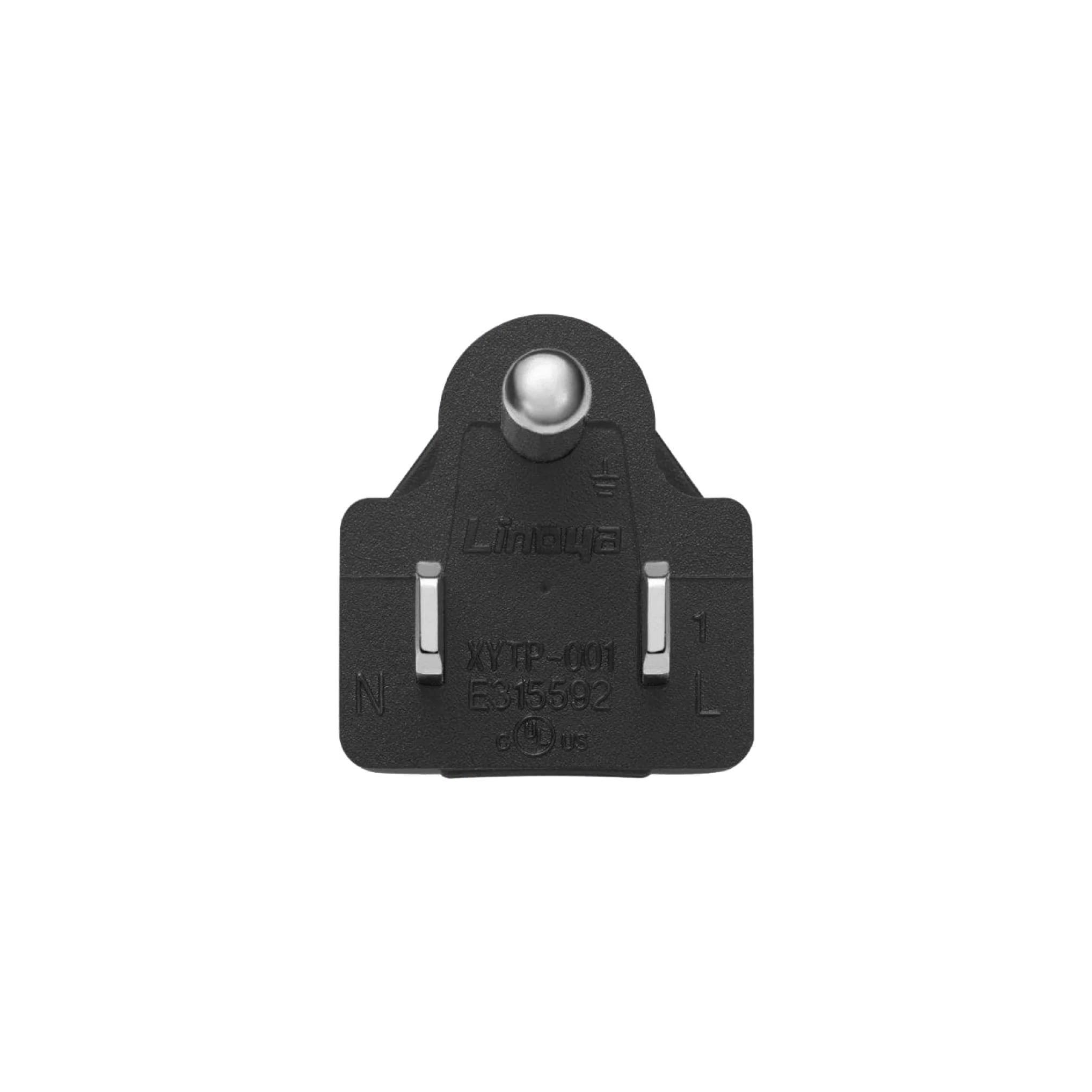 A black switch on a white background with EcoFlow AC Charging Cable.