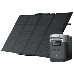 A portable solar panel on a white background.