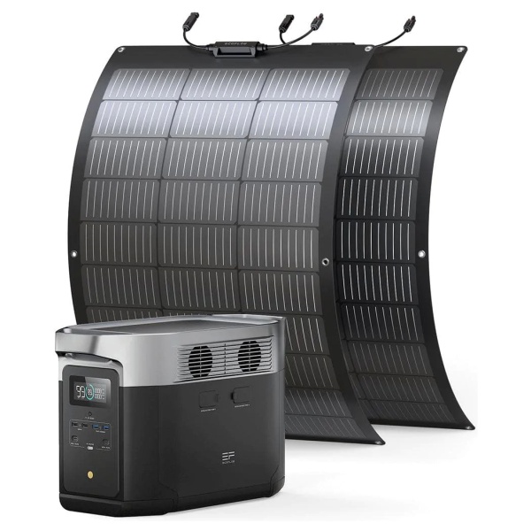 A solar panel and power bank combo with flexible panels for fast shipping.