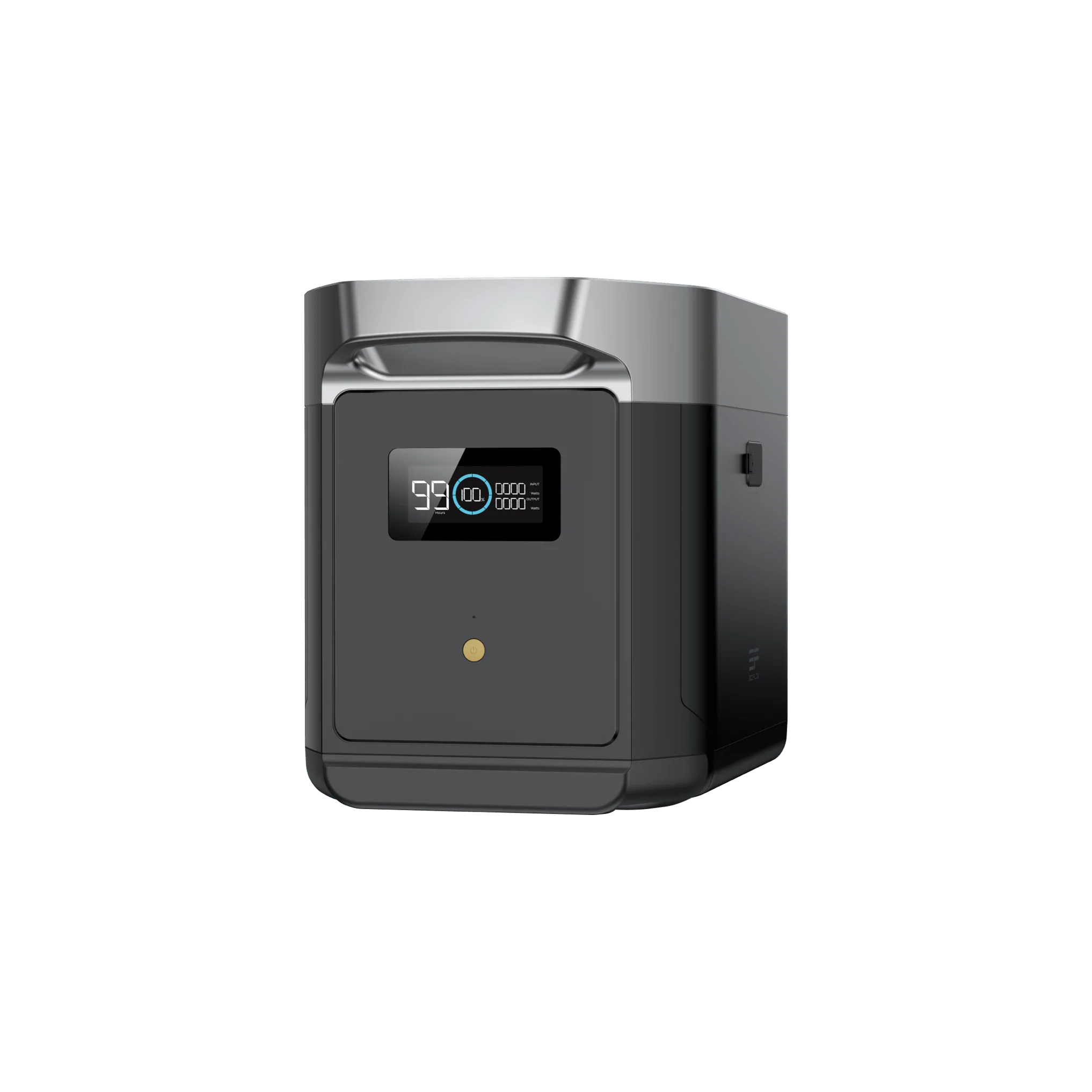 A black and white machine with a clock on it that can be powered by the EcoFlow DELTA Max Smart Extra Battery.