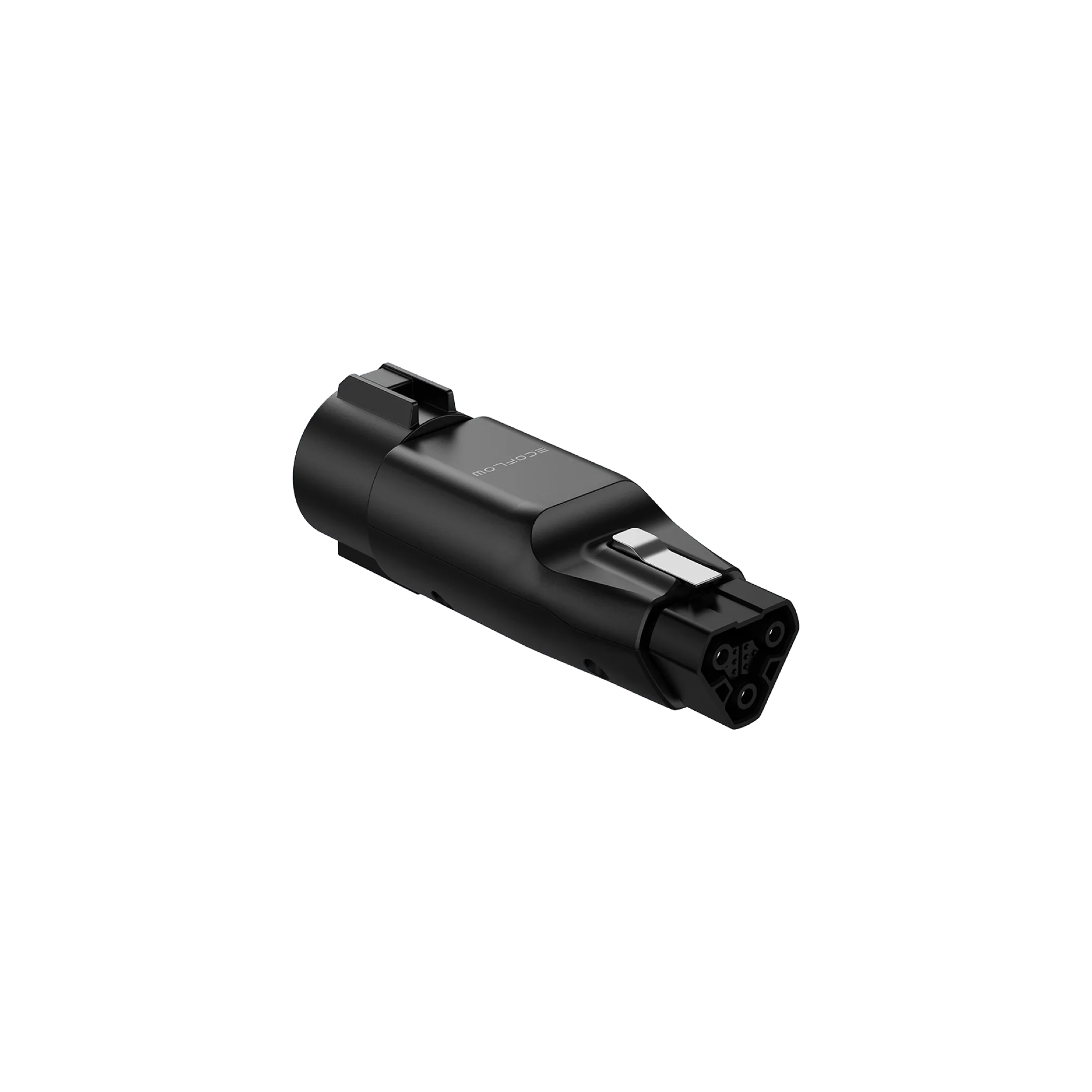 EcoFlow EV X-Stream Adapter black connector on white background.