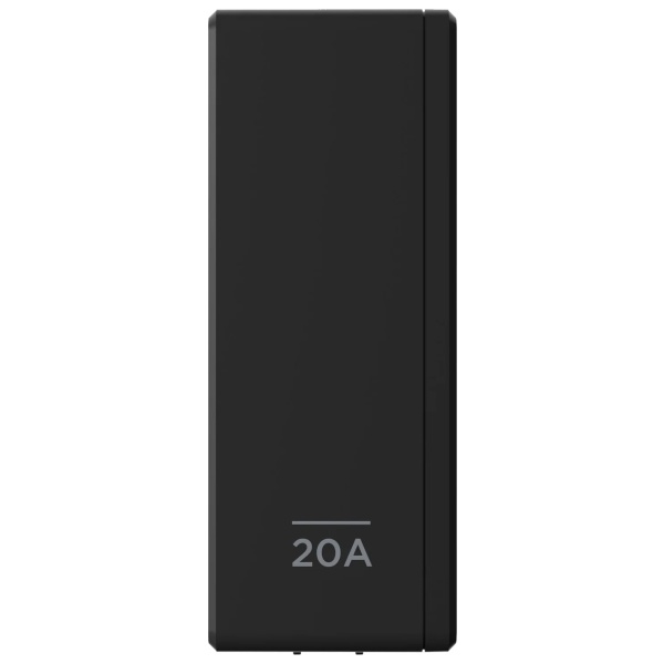 A black power bank with the word zoa on it available for purchase within 1-2 weeks.
