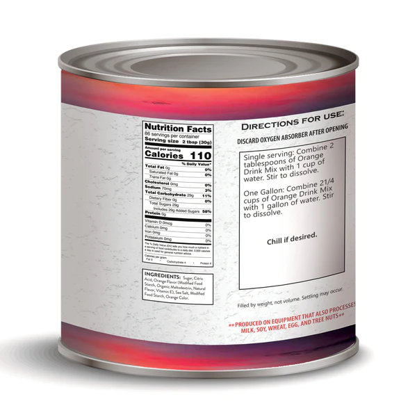 A food can on a white backdrop from HEAVEN'S HARVEST Beverage Bundle #10 Cans - 236 Servings (SHIPS IN 1-2 WEEKS).