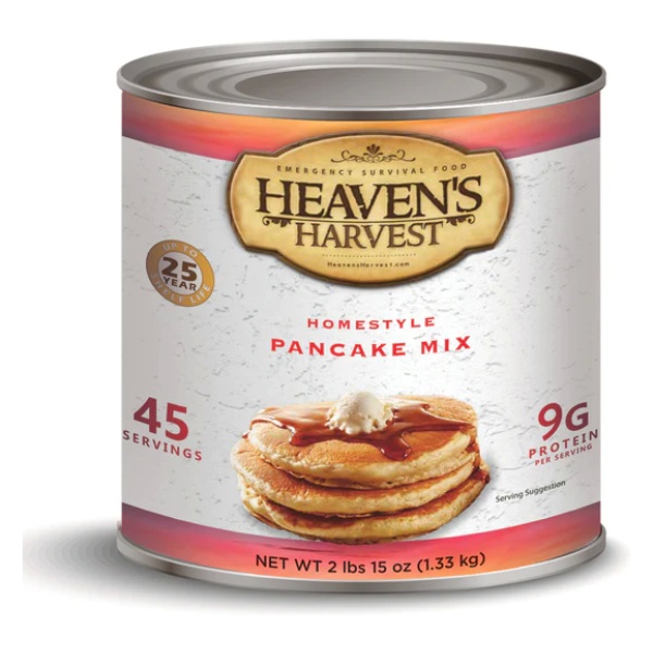 Heaven's Harvest Freeze-Dried Pancake Mix - 45 Servings (SHIPS IN 1-2 WEEKS).