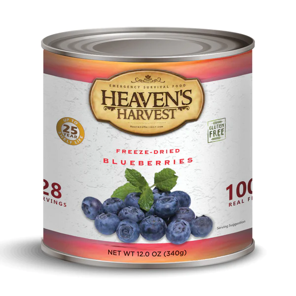 Heaven's Harvest blueberries canned dog food with 110 total servings.
