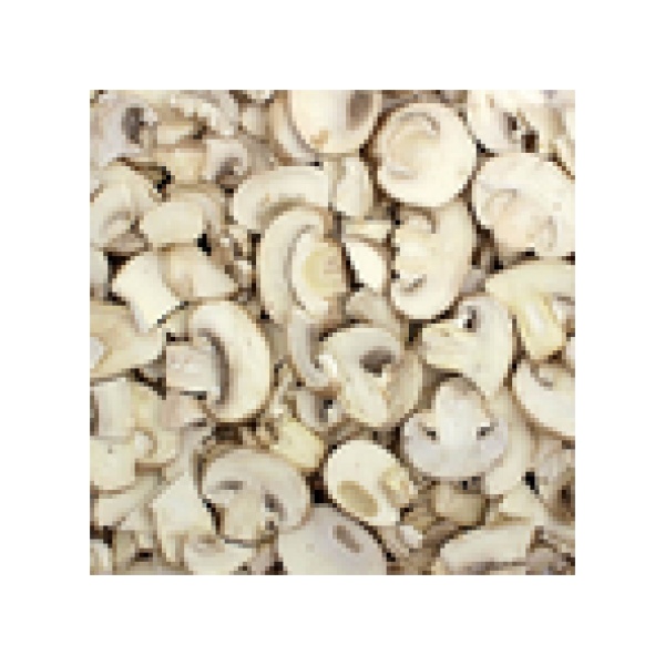 A close up image of a pile of Harmony House Freeze Dried Mushrooms.