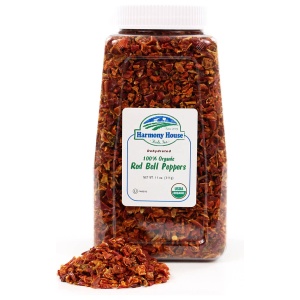 A jar of red chili pepper.