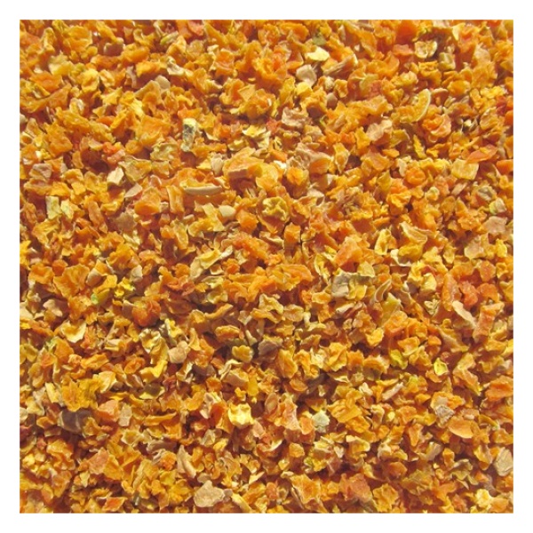 A close up image of a pile of dried oranges from Harmony House.