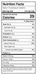 A nutrition label for Freeze Dried Blackberries protein powder.