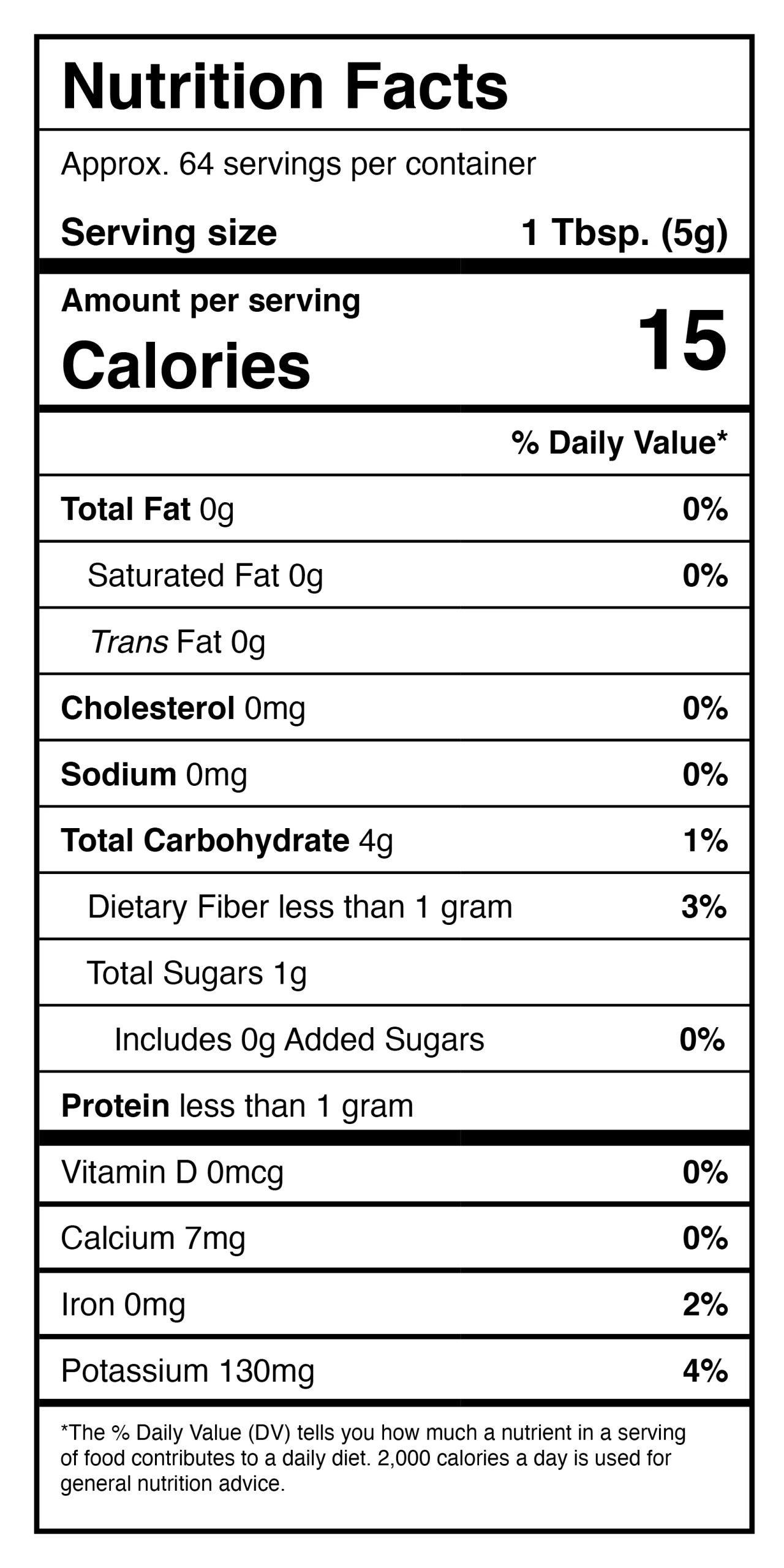A protein shake nutrition label featuring Harmony House Organic Dried Red Bell Peppers.