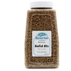 A jar of berkirk bites on a white background.