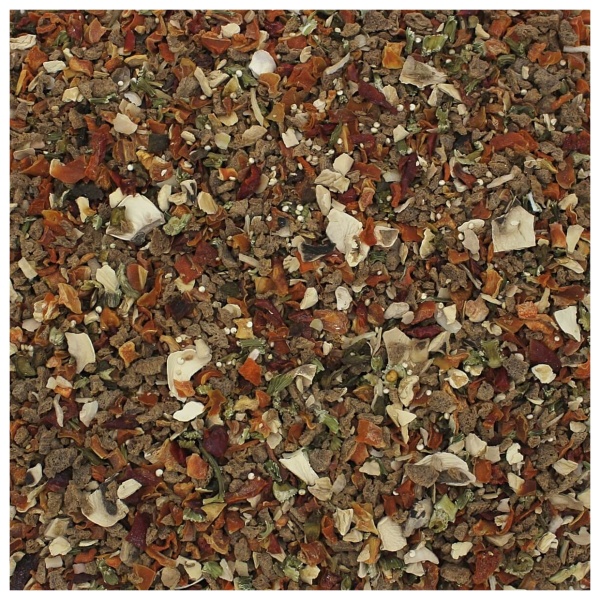 A pile of dried herbs and spices.