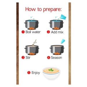 Prepare soup using Harmony House Backpacking Soup Kit.