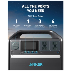 Anker portable power station - all the emergency food storage you need.
