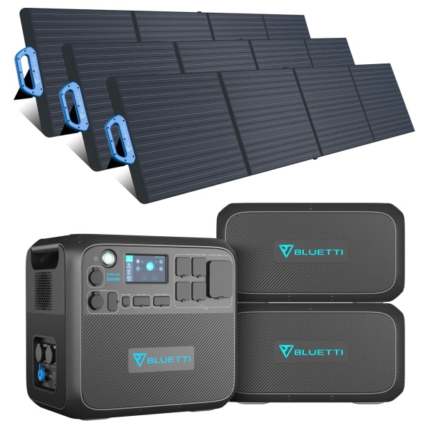 A set of solar panels and a portable charger that can be used for emergency situations, such as food storage.