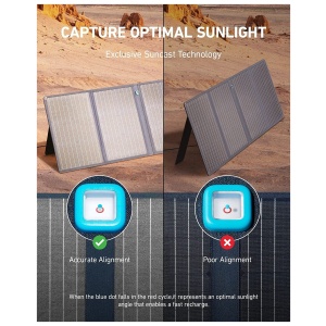 Two images of a solar panel that capture optimal sunlight for emergency food storage.