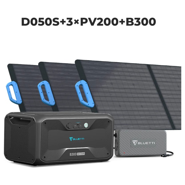 A solar panel with an emergency food storage battery and a charger.