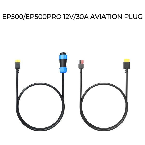 A pair of emergency food storage cables with the words ep300 pro iia aviation plug.