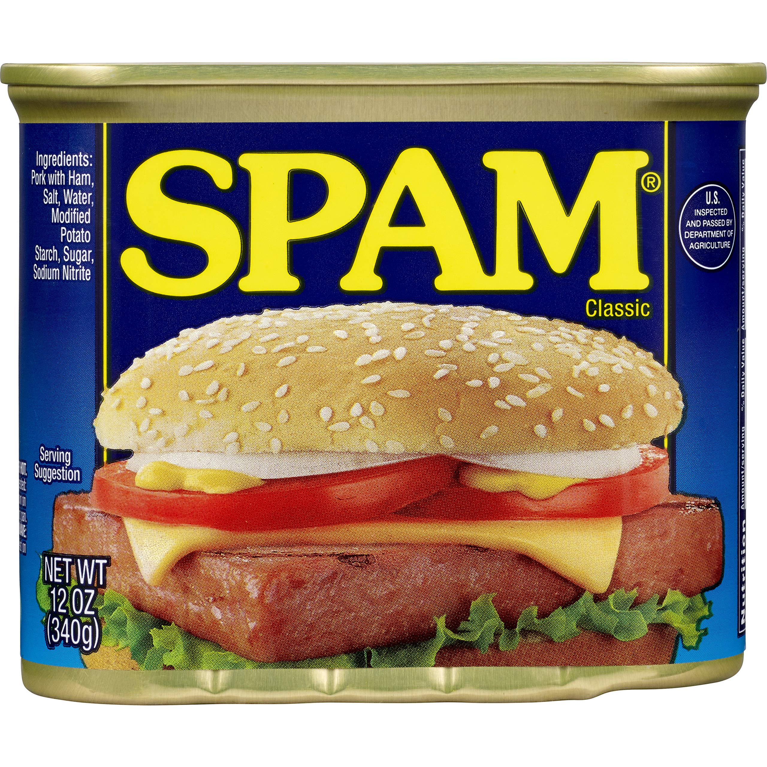Spam Classic Lunch Meat - 12 Ounce (Pack of 12)