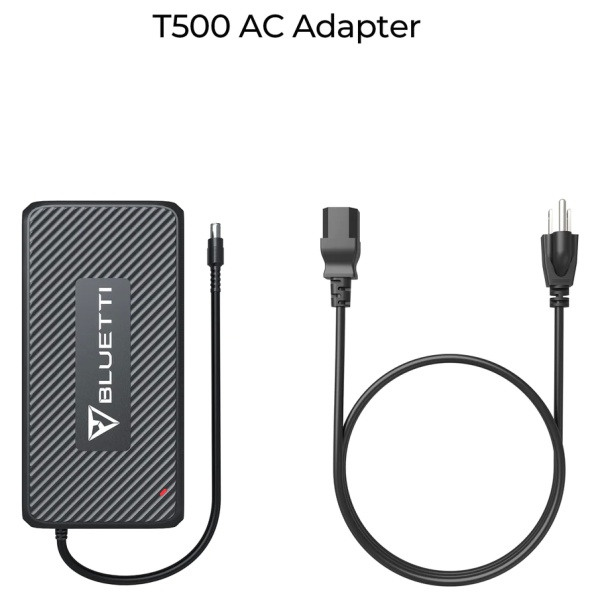 The ts50 ac adapter is connected to a cable for emergency food storage.
