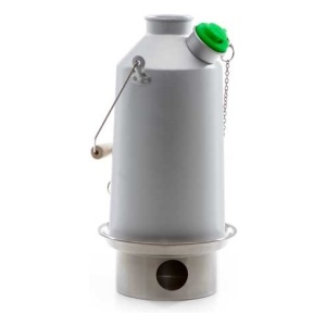 A grey water bottle with a green lid is an ideal emergency food storage solution.