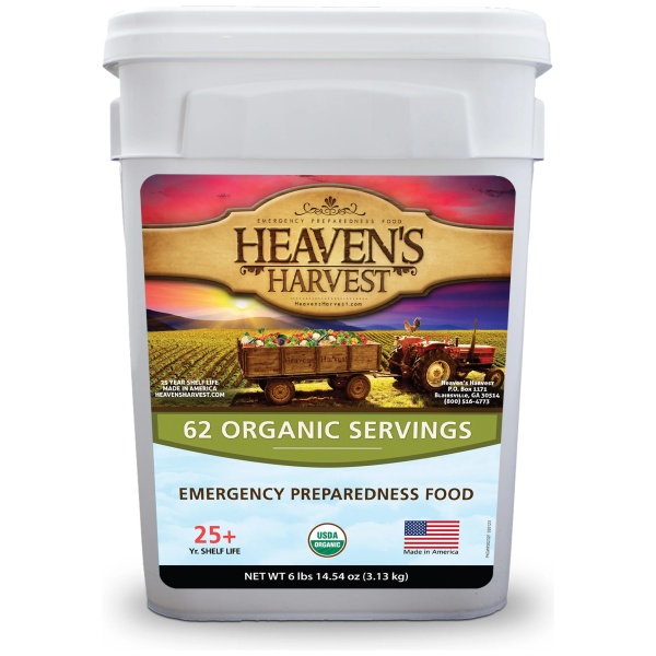 Heaven's harvest offers emergency food storage for preparedness purposes.