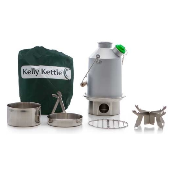 Kelly kettle camping kit is essential for emergency food storage.