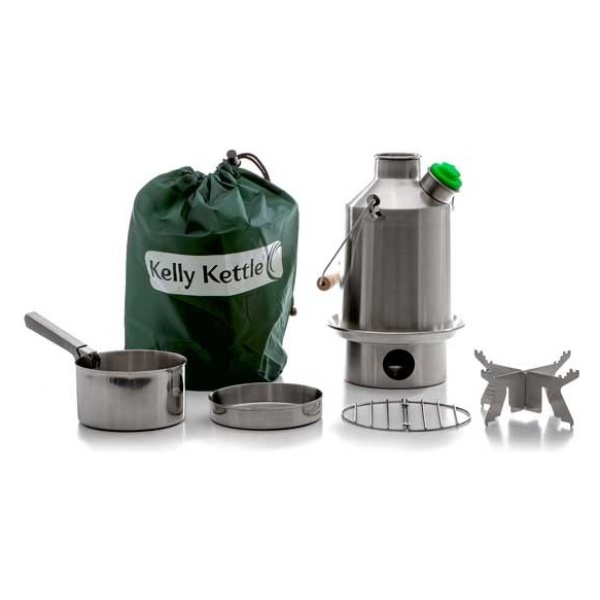Kelly kettl stainless steel kettle, perfect for emergency food storage.