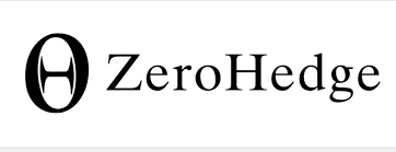 Zero hedge logo on a white background with emergency food storage.