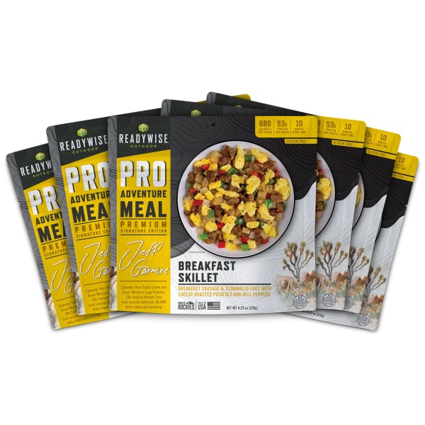A pack of healthylife pro breakfast meal packets for emergency food storage.