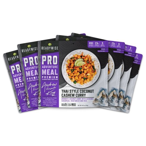 A pack of emergency food storage meal packets from healthylife pro.