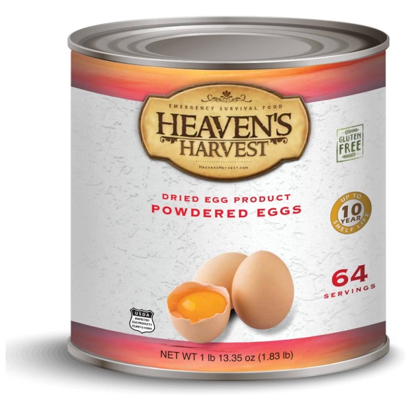 Heaven's Harvest powdered eggs. (Freeze-Dried)