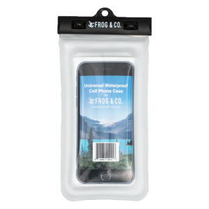 A waterproof cell phone case.